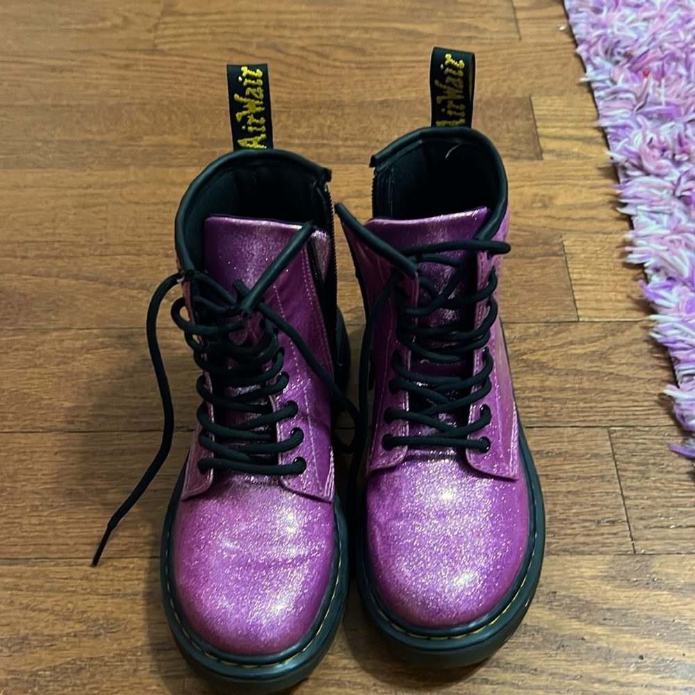 Purple/ Pink Glitter Boots